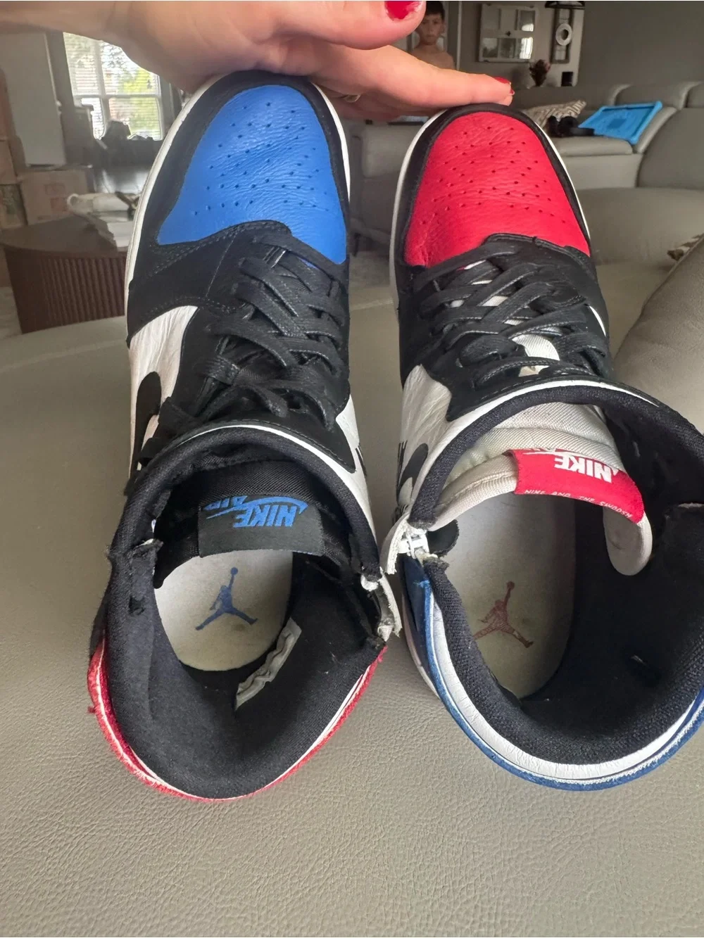 Nike Air Jordan 1 Rebel XX “Top 3” Women’s Size 8.5 – Black Red Blue White